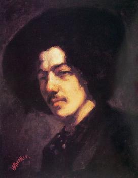 詹姆斯 阿伯特 麥尅尼爾 惠斯勒 Portrait of Whistler with Hat 詹姆斯 阿伯特 麥尅尼爾 惠斯勒 Portrait of Whistler with Hat